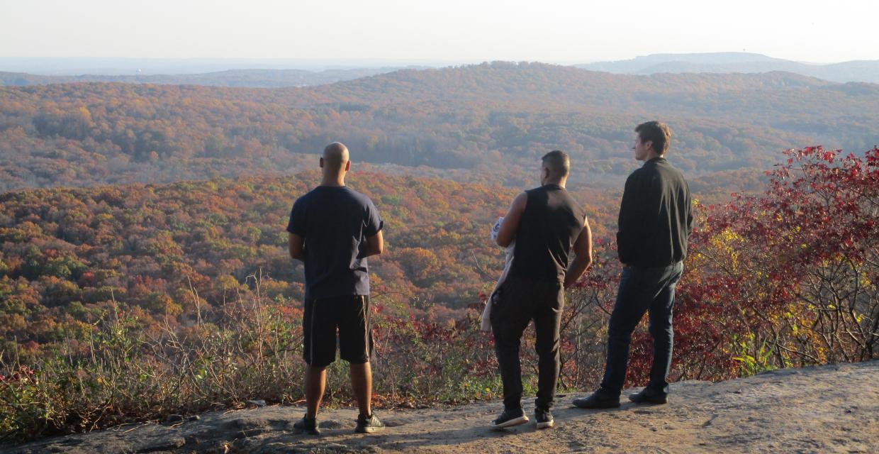 Hikers at the Hawk Watch - Photo by Daniel Chazin