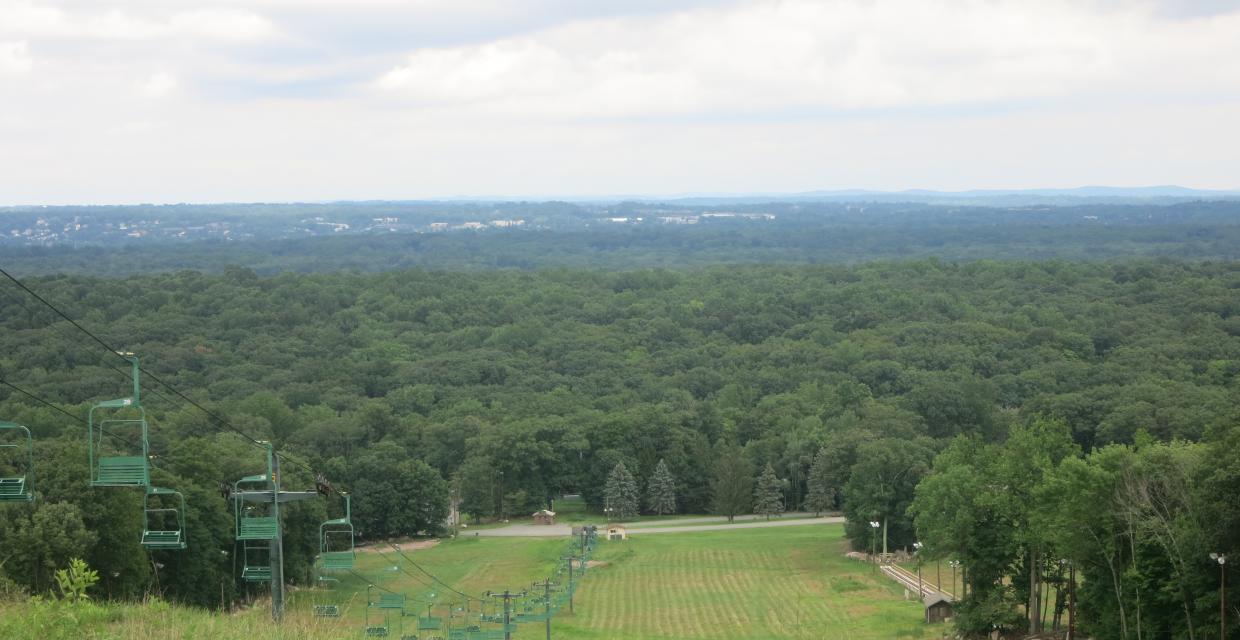 East-facing view from the summit of Campgaw Mountain - Photo by Daniel Chazin