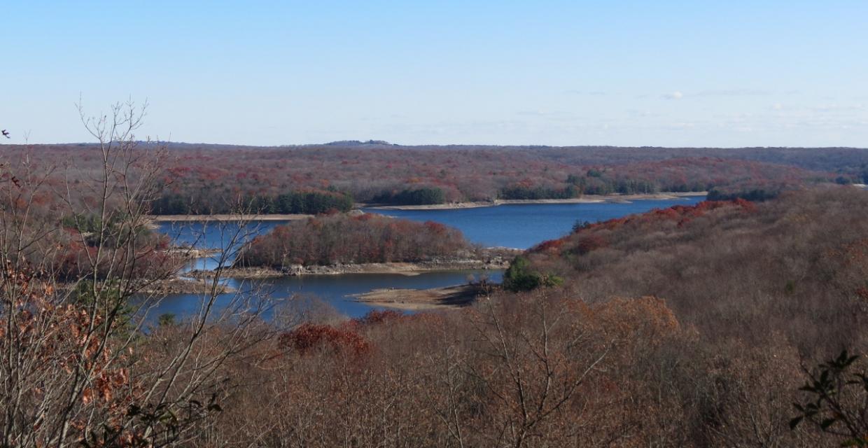 View of Saugatuck Reservoir - Devil's Den Preserve - Photo credit: Daniela Wagstaff