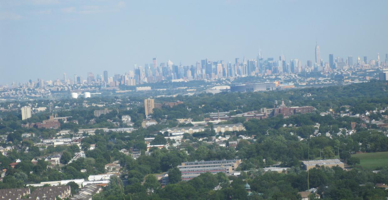 View of New York City Skyline from Rifle Camp Park - Photo by Daniel Chazin