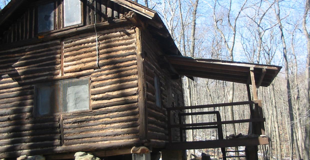 Rustic cabin at Camp Glen Gray