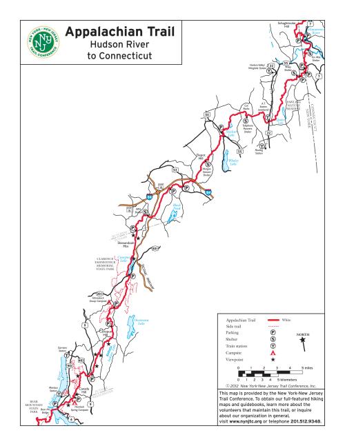 Appalachian Trail Map - Dutchess and Putnam