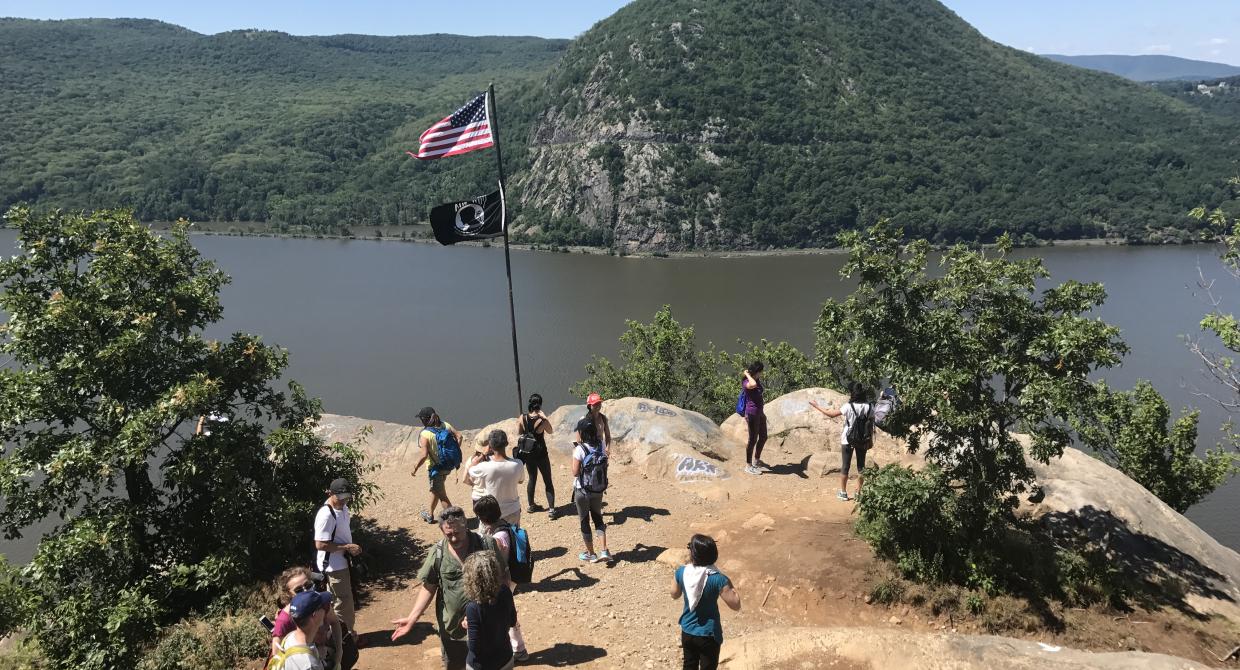 Hikers on Breakneck Ridge. Photo by Richard Zayas.