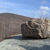 Jupiter's Boulder on the Scenic Trail in Black Rock Forest. Photo credit: Amber Ray