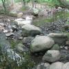 Crossing of Flat Rock Brook on rocks - Photo by Daniel Chazin