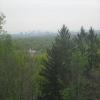 Misty view of NYC from Mills Reservation State Park