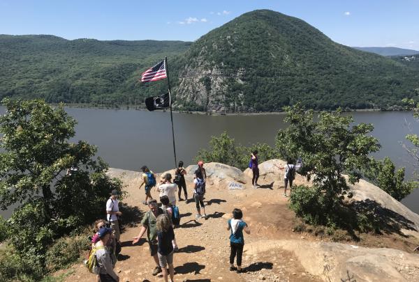 Hikers on Breakneck Ridge. Photo by Richard Zayas.