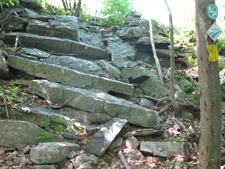 Slabs climbing southern end of Schunemunk. Photo by Daniel Chazin.