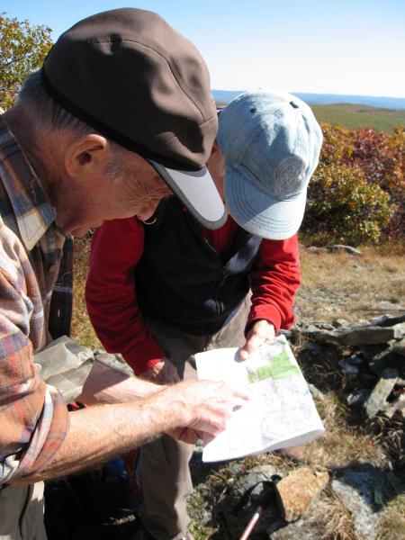 map reading. Photo by Georgette Weir.