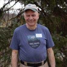 Trail Conference Volunteer Howie Liebmann. Photo by John Rahfield.